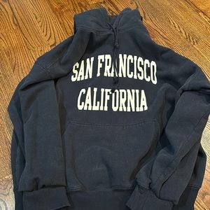 Brandy Melville Navy Christy San Francisco hoodie